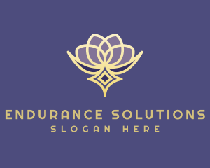 Premium Lotus Spa logo design