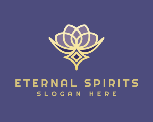 Premium Lotus Spa logo design