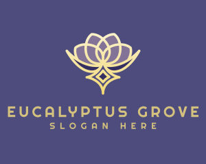 Premium Lotus Spa logo design