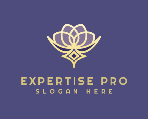 Premium Lotus Spa logo design