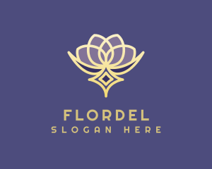 Premium Lotus Spa logo design