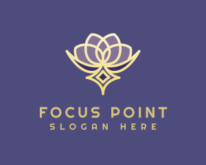 Premium Lotus Spa logo design