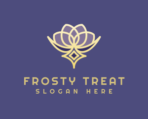 Premium Lotus Spa logo design