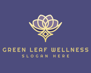 Premium Lotus Spa logo design