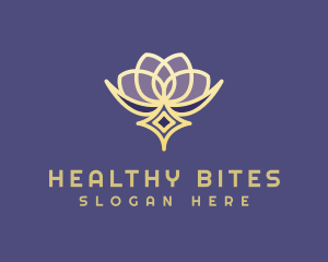 Premium Lotus Spa logo design