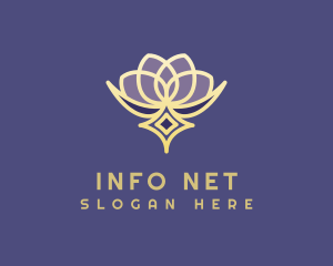 Premium Lotus Spa logo design