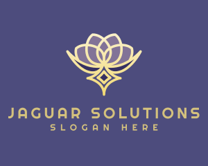 Premium Lotus Spa logo design