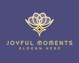 Premium Lotus Spa logo design