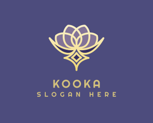 Premium Lotus Spa logo design