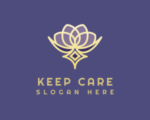 Premium Lotus Spa logo design