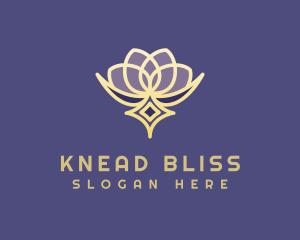 Premium Lotus Spa logo design