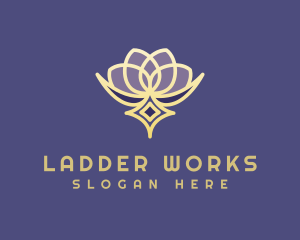 Premium Lotus Spa logo design