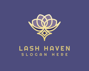 Premium Lotus Spa logo design