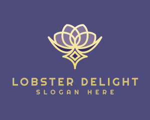 Premium Lotus Spa logo design