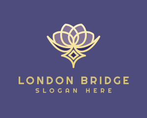 Premium Lotus Spa logo design