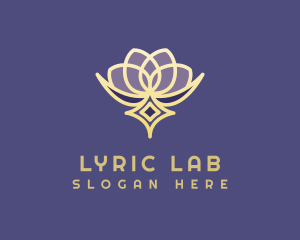 Premium Lotus Spa logo design