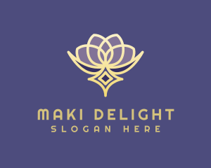 Premium Lotus Spa logo design