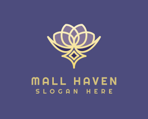 Premium Lotus Spa logo design