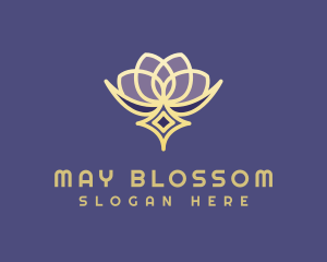 Premium Lotus Spa logo design