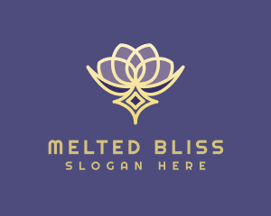 Premium Lotus Spa logo design