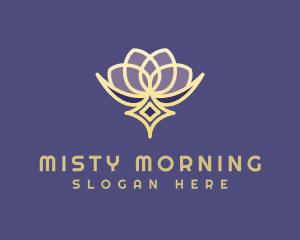 Premium Lotus Spa logo design