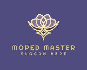 Premium Lotus Spa logo design