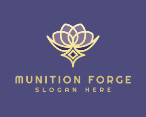 Premium Lotus Spa logo design