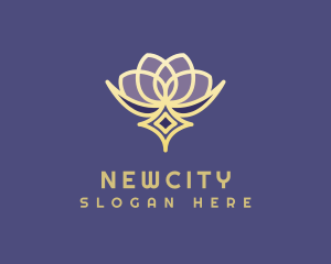 Premium Lotus Spa logo design