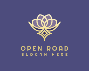 Premium Lotus Spa logo design