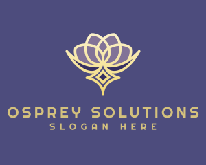 Premium Lotus Spa logo design