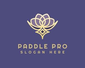 Premium Lotus Spa logo design