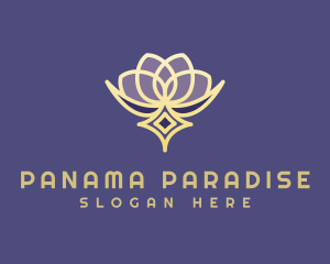 Premium Lotus Spa logo design