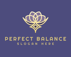 Premium Lotus Spa logo design