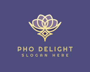 Premium Lotus Spa logo design