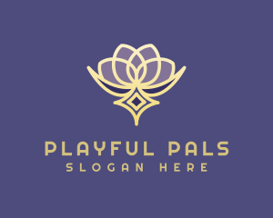 Premium Lotus Spa logo design