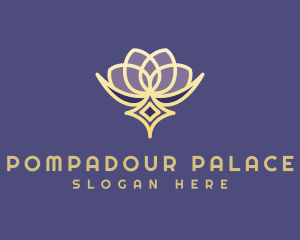 Premium Lotus Spa logo design