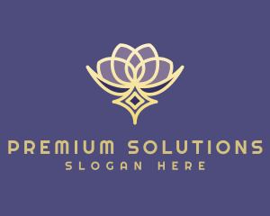 Premium Lotus Spa logo design