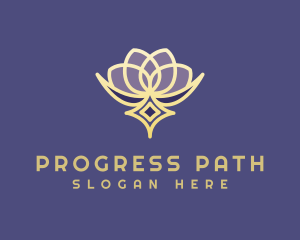 Premium Lotus Spa logo design