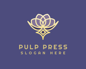 Premium Lotus Spa logo design