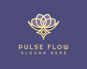 Premium Lotus Spa logo design