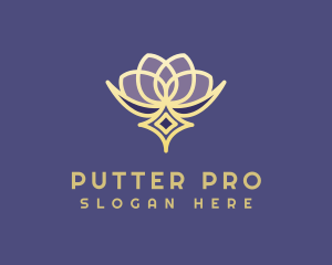 Premium Lotus Spa logo design