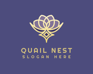 Premium Lotus Spa logo design