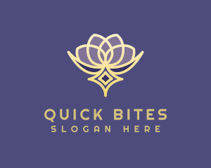 Premium Lotus Spa logo design