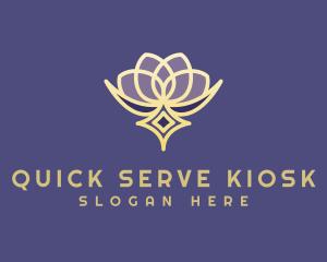 Premium Lotus Spa logo design