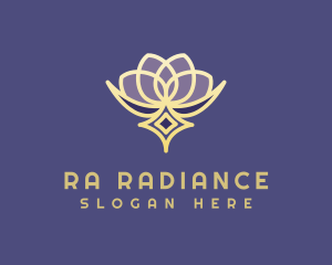 Premium Lotus Spa logo design