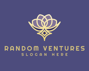 Premium Lotus Spa logo design