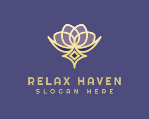 Spa - Premium Lotus Spa logo design