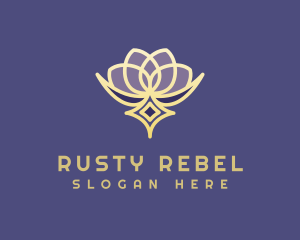 Premium Lotus Spa logo design