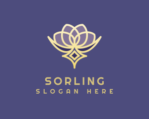 Premium Lotus Spa logo design