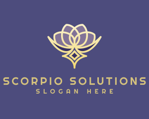 Premium Lotus Spa logo design